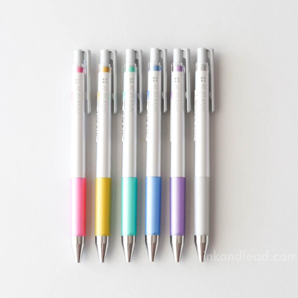 Pilot Juice Up Gel Ink Ballpoint Pens 0.4 mm - Metallic (6 color set)