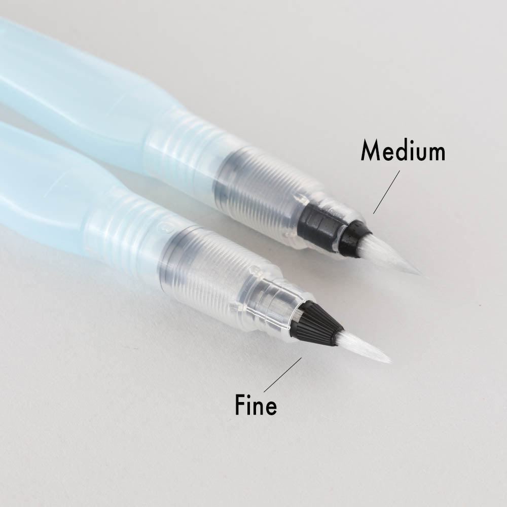 Medium and Fine Tip Water Brush Pens by Pentel