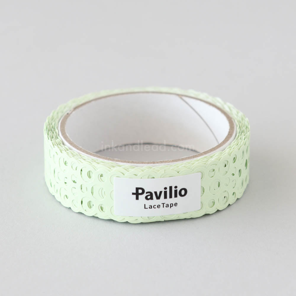 Pavilio Palette Die-Cut Lace Washi Tape - Light Green