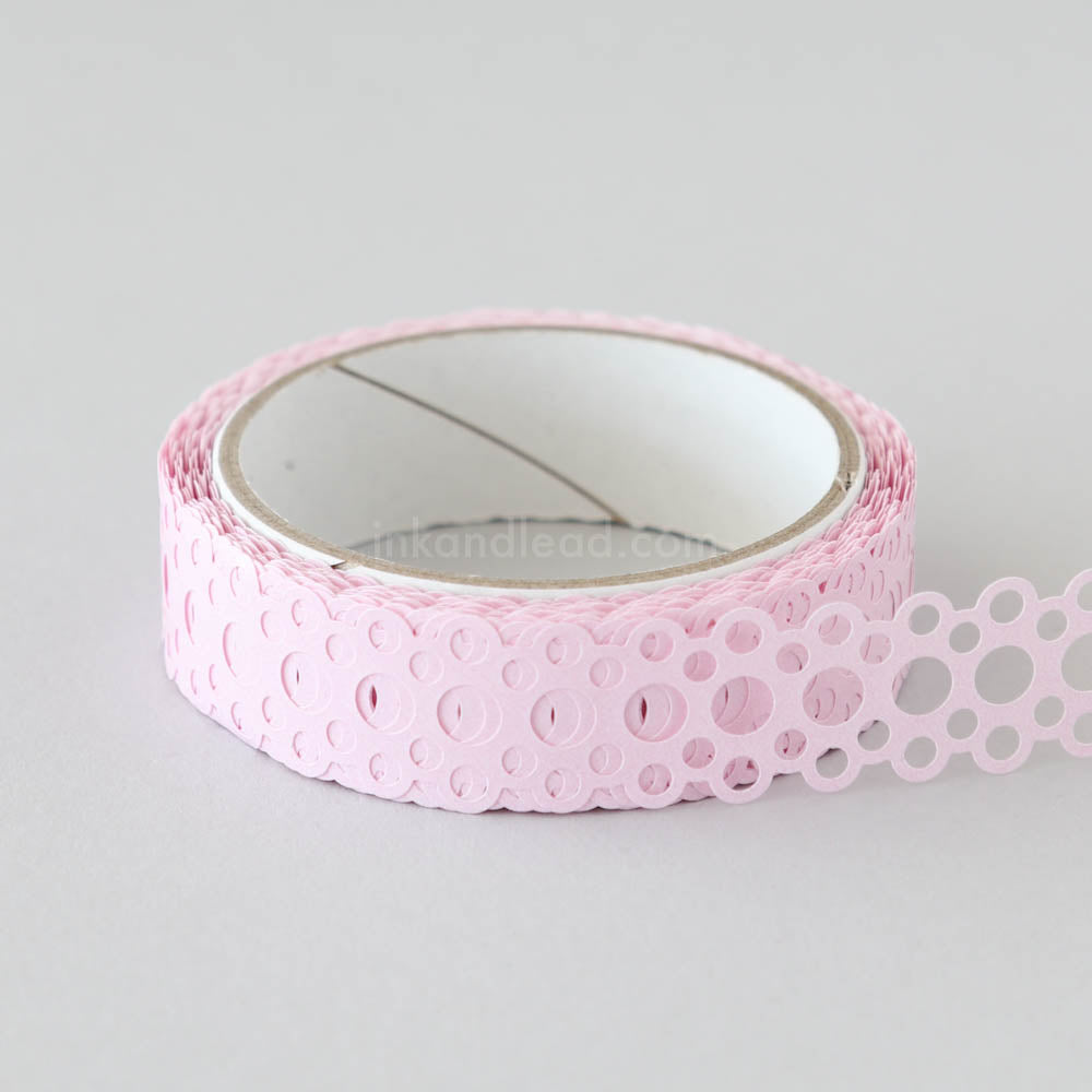 Pavilio Palette Die-Cut Lace Washi Tape - Pink