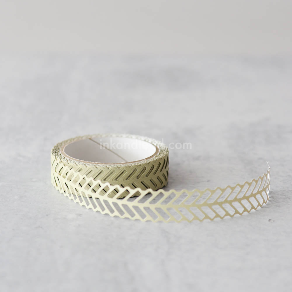 Pavilio Palette Sechees Die-Cut Lace Washi Tape - Yellow