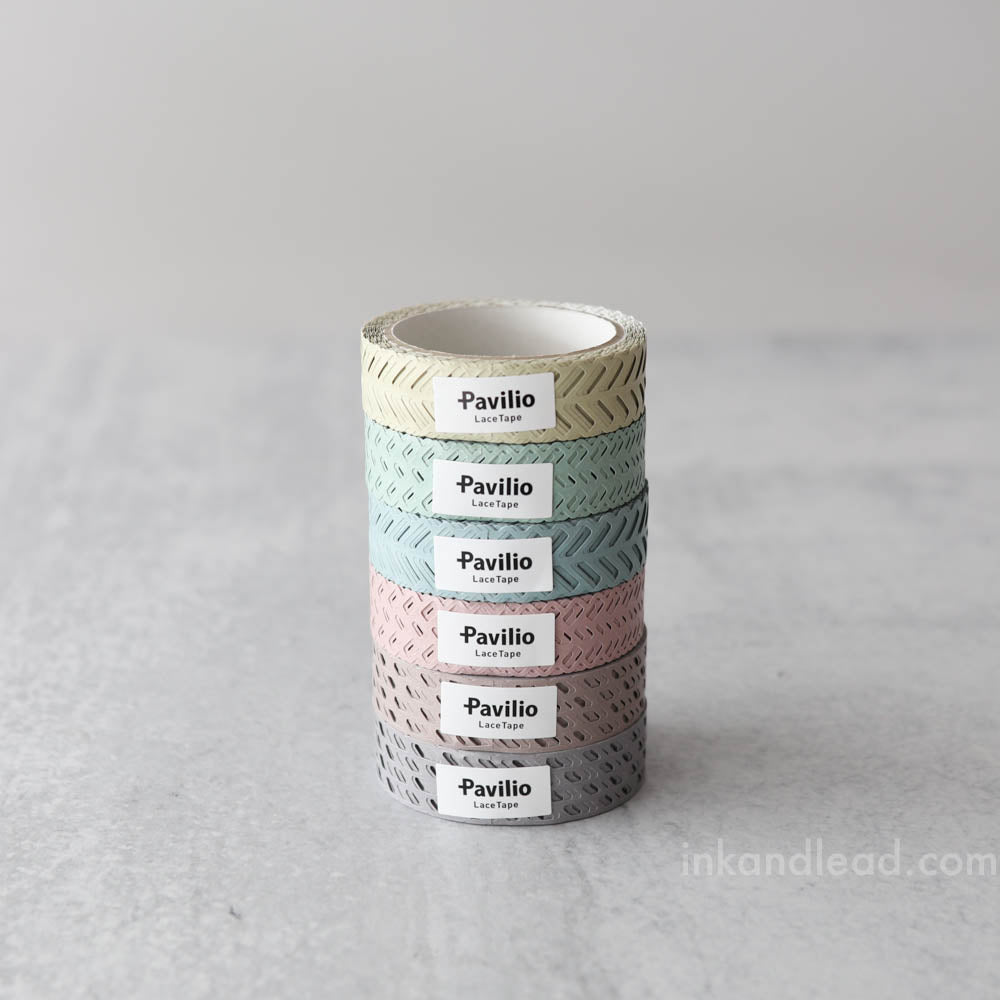 Pavilio Palette Séchées Die-Cut Lace Washi Tape - Gray