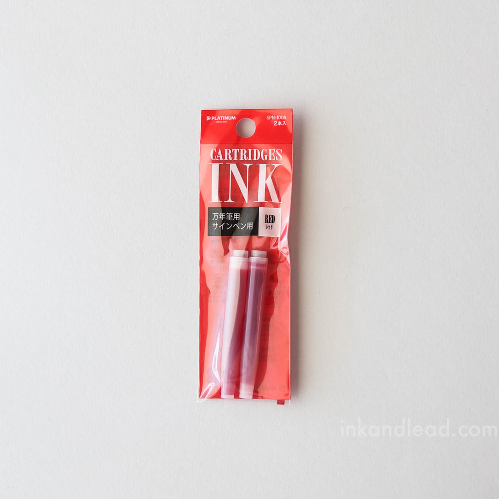 Platinum Dye Cartridge Ink - Red (pack of 2)