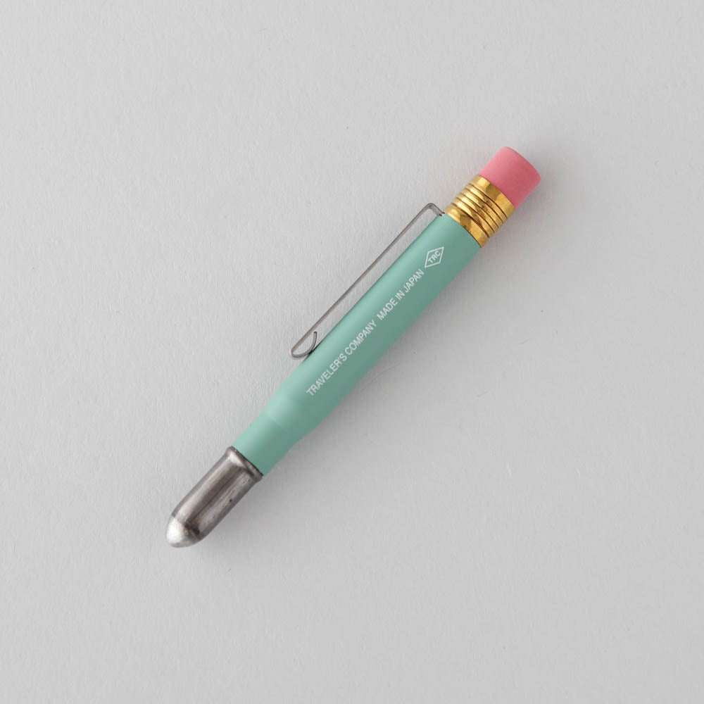 Limited Edition Brass Pencil in Factory Green by Traveler's Company