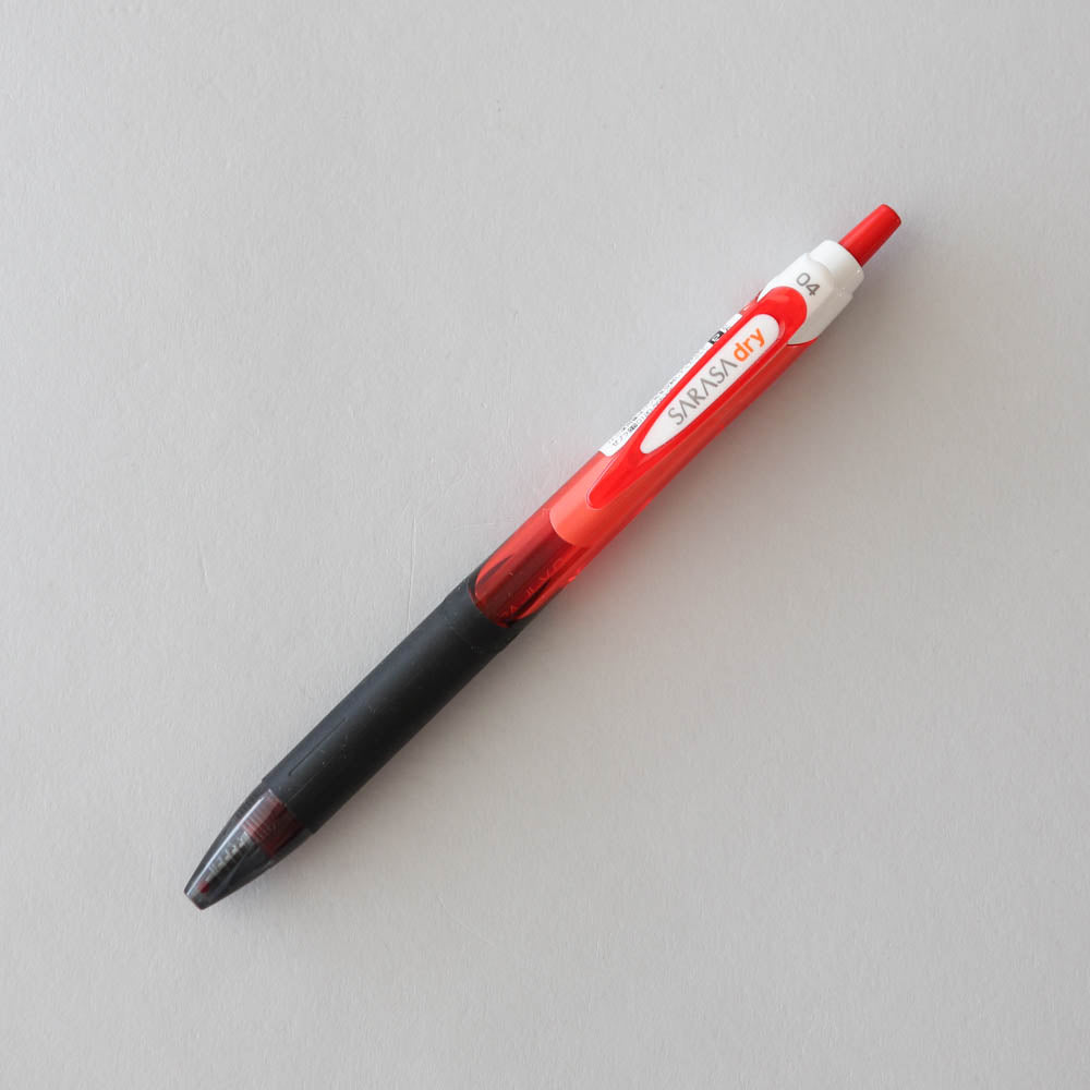 Zebra Sarasa Dry Gel Pen 0.4 mm - Red