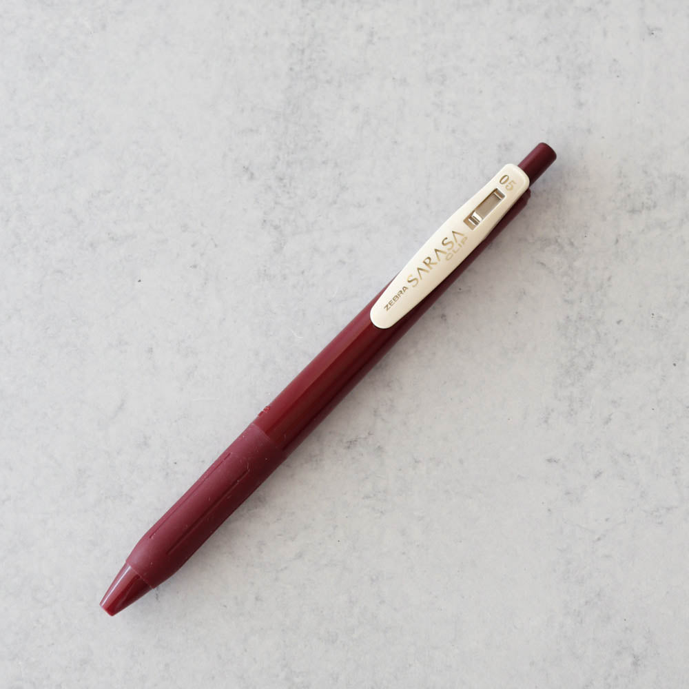 Zebra Sarasa Clip Gel Pen Vintage - Red Black