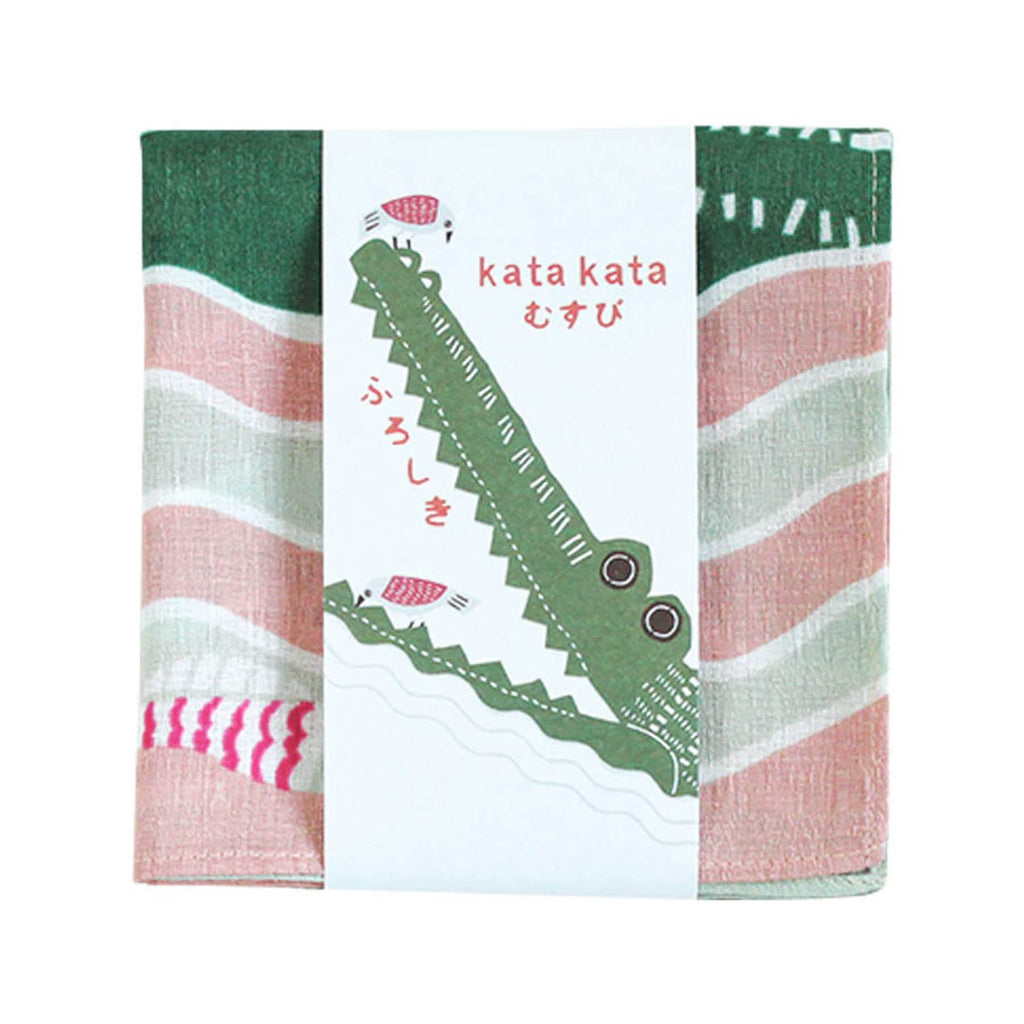 Musubi Furoshiki Cloth Wrap, 50 cm, Crocodile - Pink