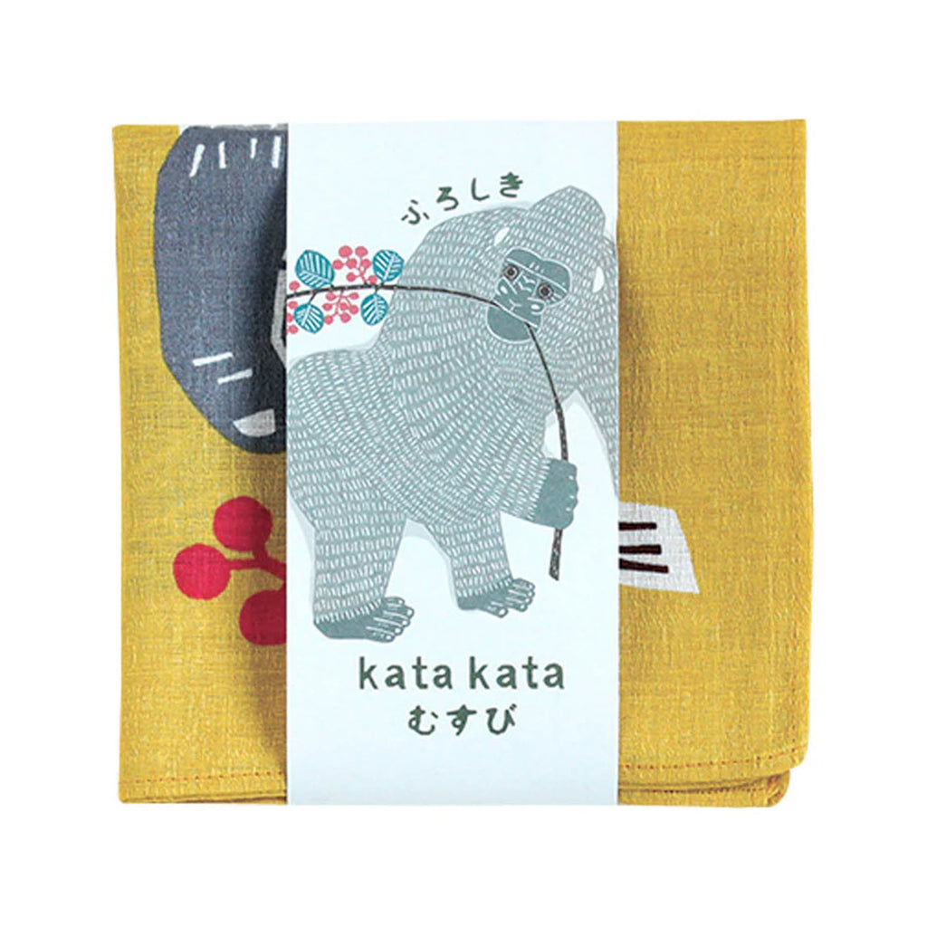 Musubi Furoshiki Cloth Wrap, 50 cm, Gorilla - Yellow